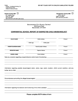 Cps Report Example  Form
