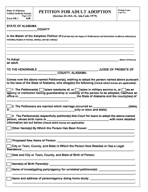 Adoption Forms Alabama