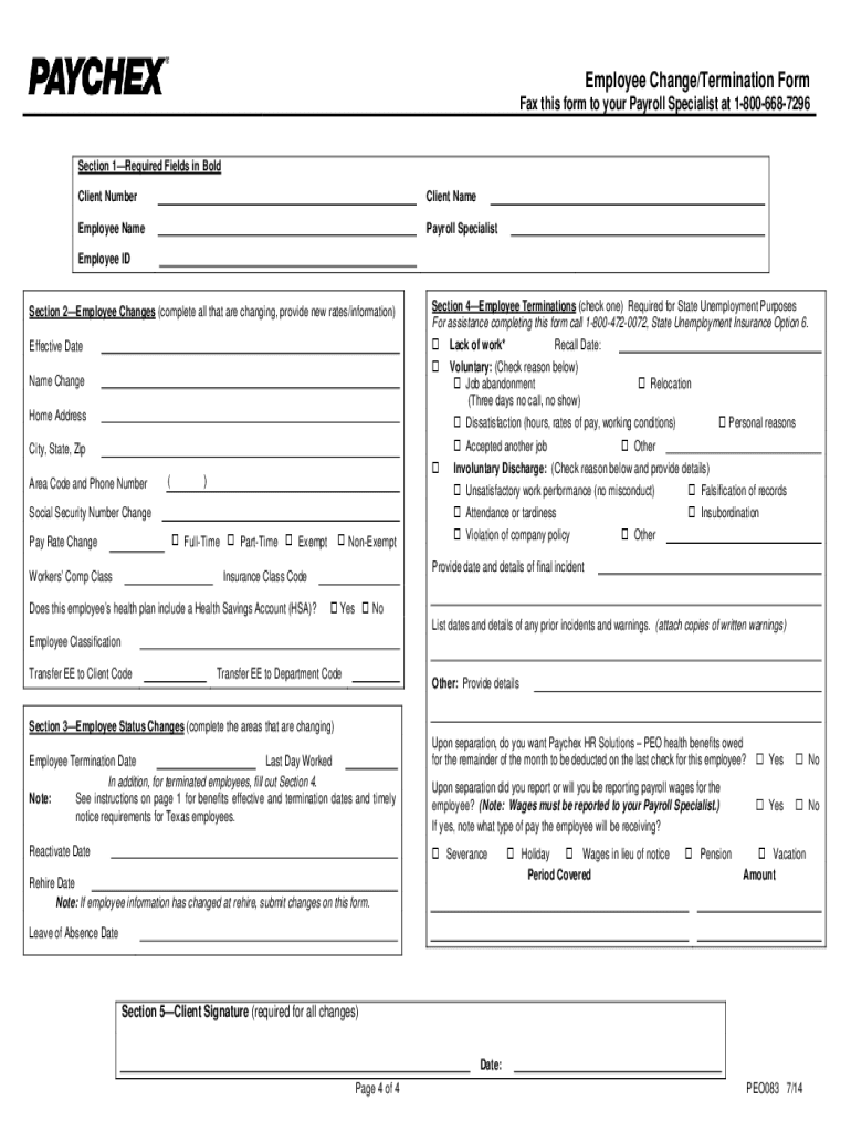 Paychex New Employee Form Fill Out And Sign Printable.