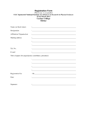 Cachar College Admission Form PDF