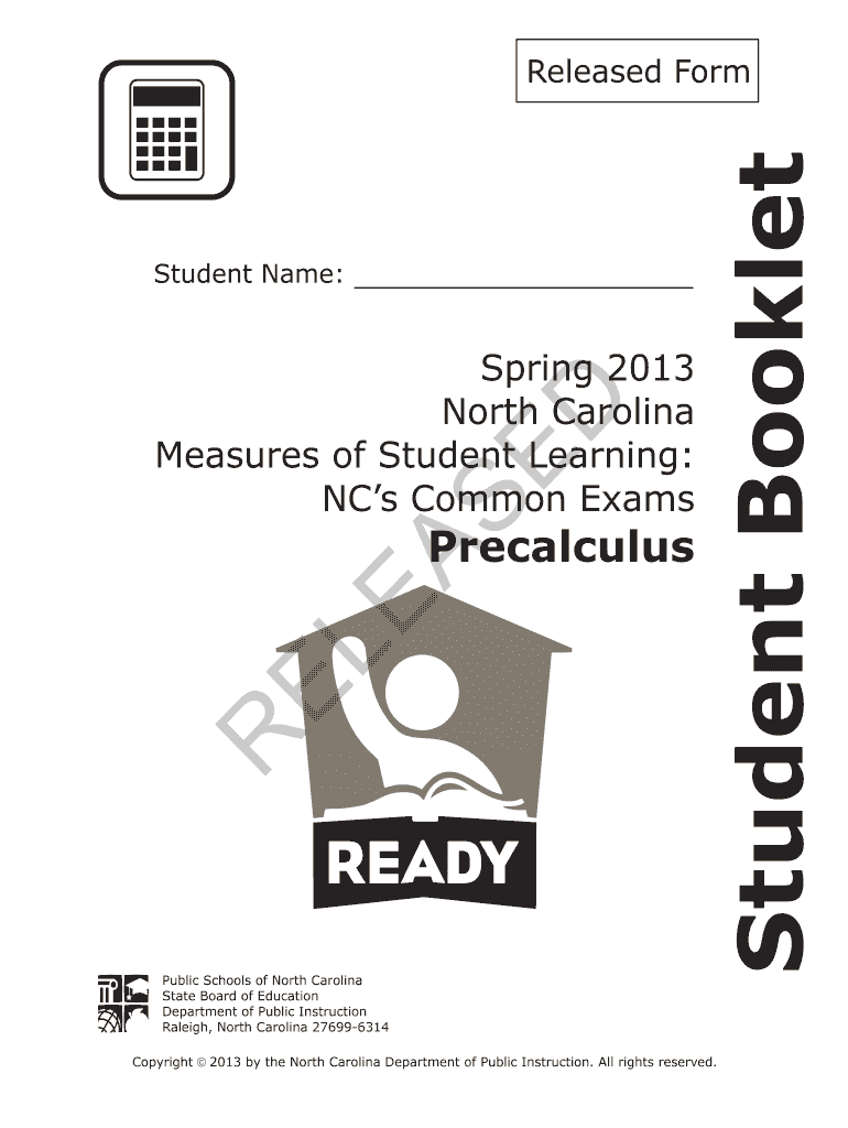 Precalculus Released Form