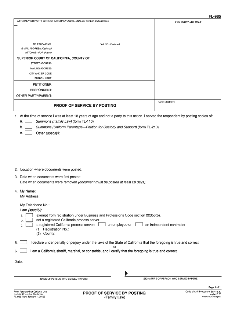 Fl 985  Form