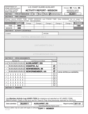 Uscgaux Forms