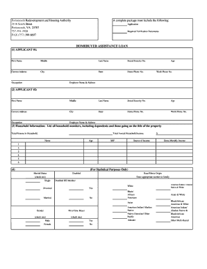 Prha Housing Application  Form