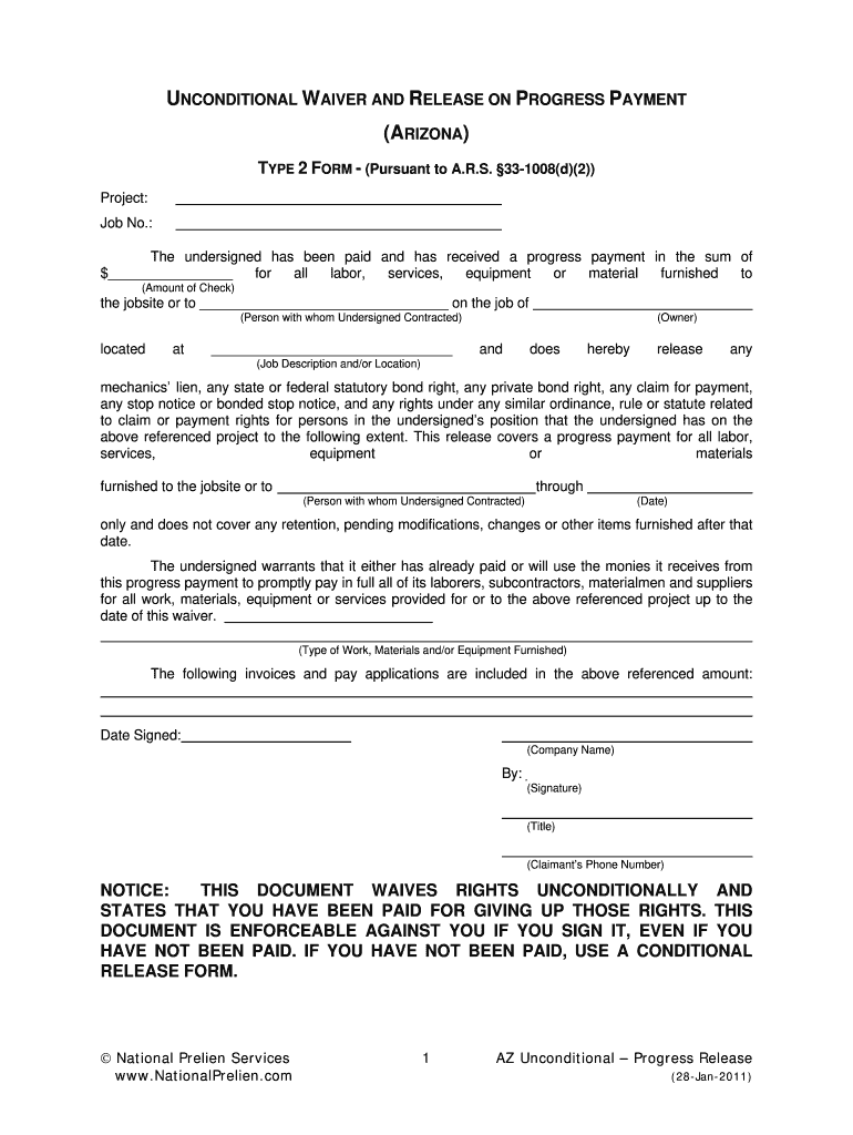 How to Fill Out a Full Unconditional Waiver  Form