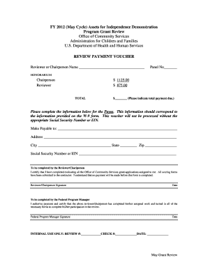 Honorarium Form Template