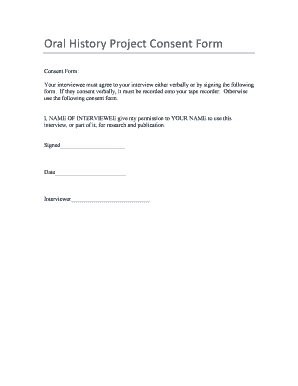 Interview Consent Form