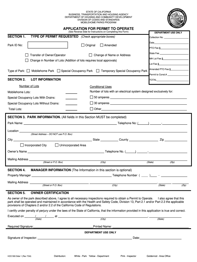 Get and Sign Hcd 500 2004-2022 Form