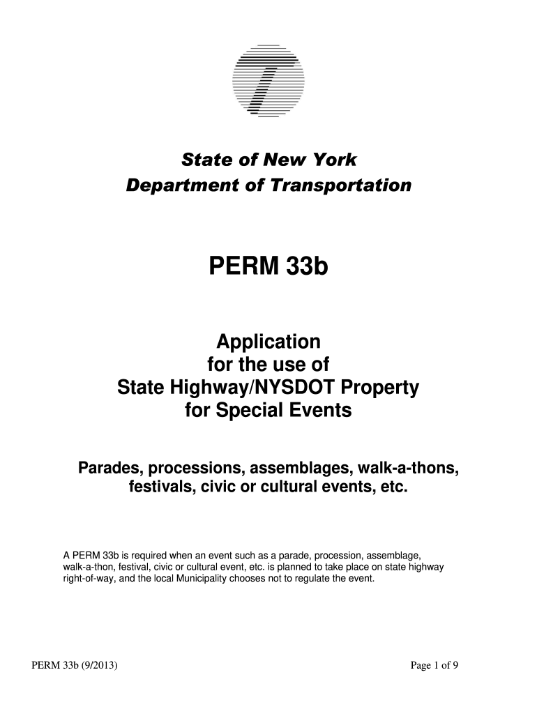  Nys Dot Form 33b 2013-2024