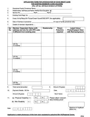 Echs Online Application Instructions  Form