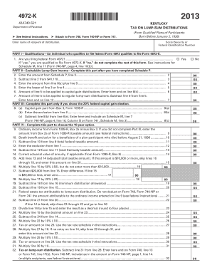 4972 K Kentucky Tax on Lump Sum Distributions Form 42A740 Imap Taxhow