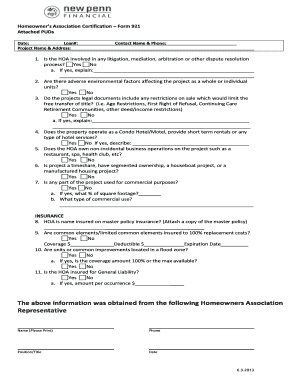 Certificate of Assessment Hoa  Form