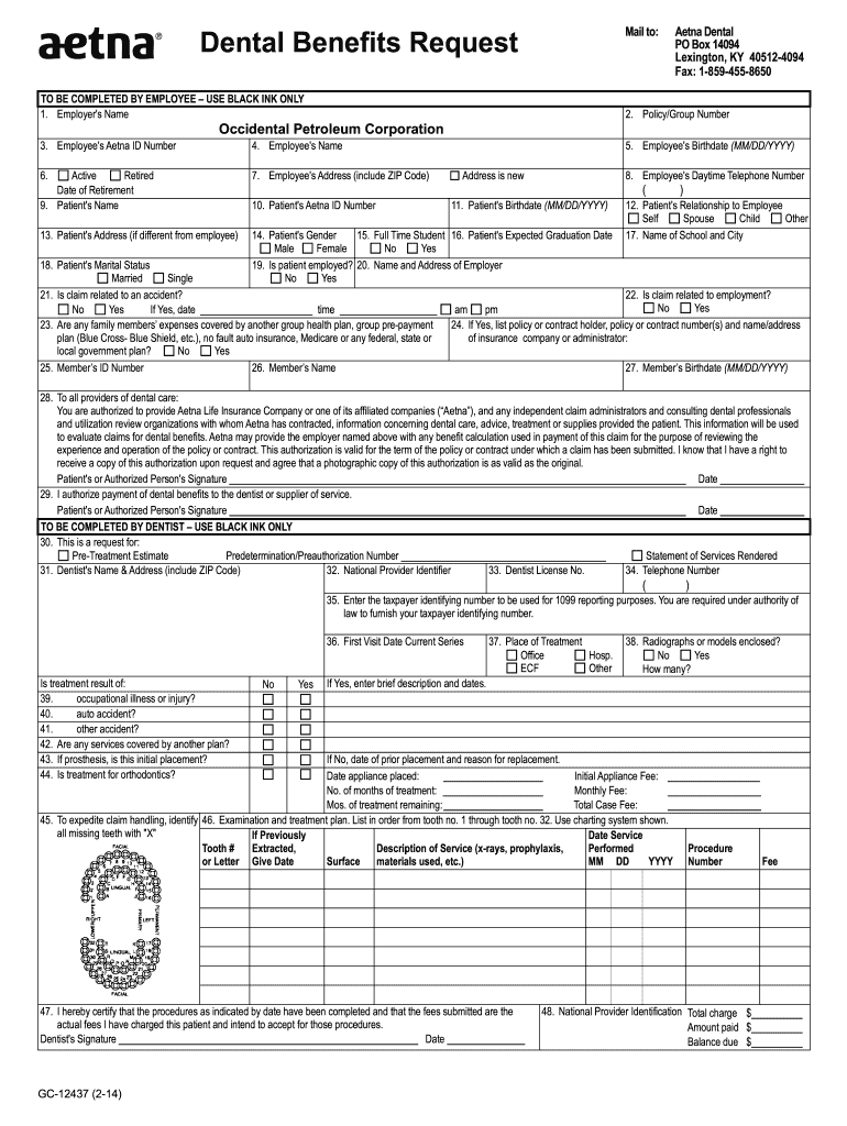  Aetna Reimbursement Form 2014