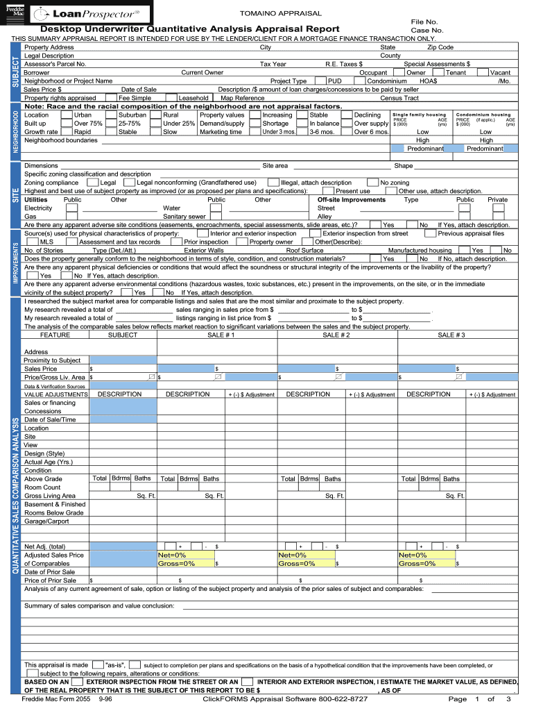 Fannie Mae Form 2055 Old Form Tomaino Appraisal, LLC