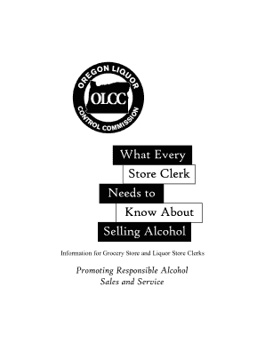 Olcc Every Store Clerk Needs Know  Form