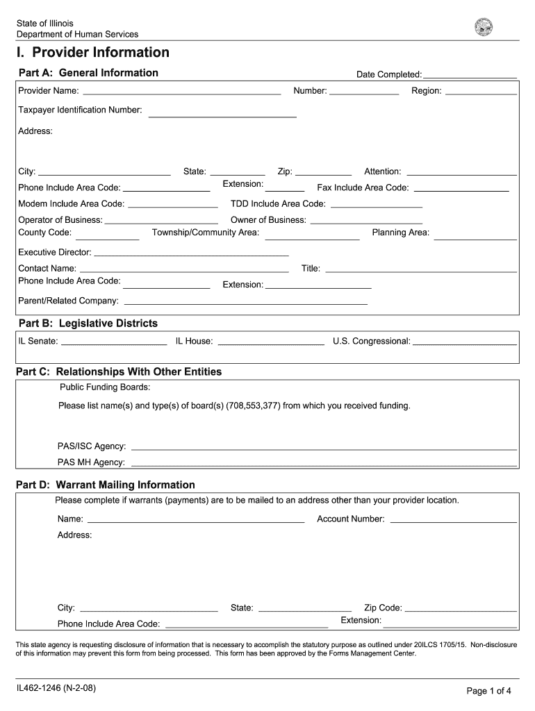 State of Illinois Department of Human Services I  Dhs State Il  Form