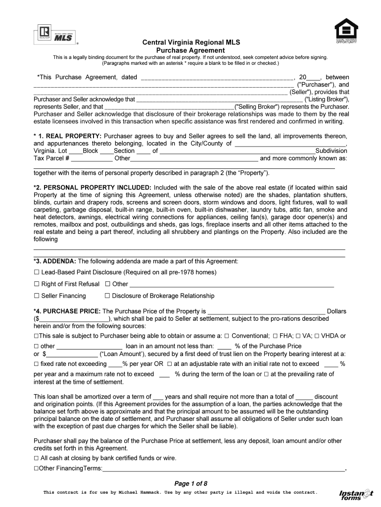 Regional Mls  Form