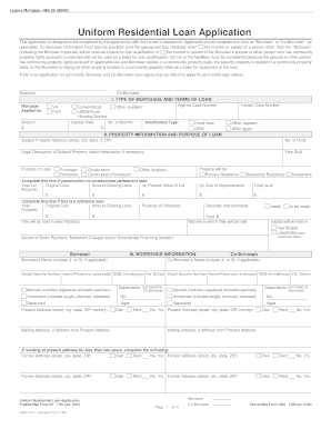 Mortgage Application Form Blank Legacy Mortgage