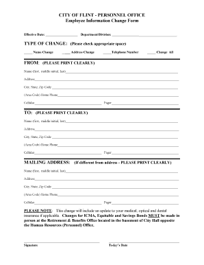  Address Change Form Template 2004-2024