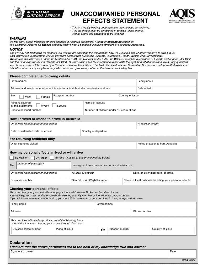  B534  Form 2000