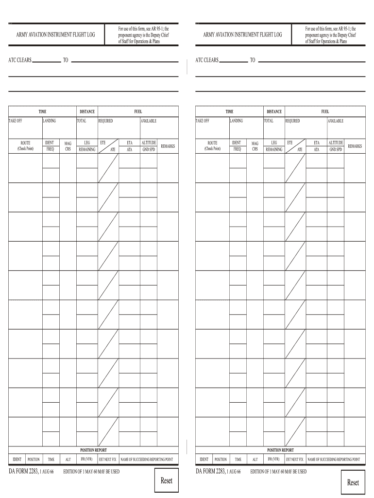  Form 2283 1966-2024