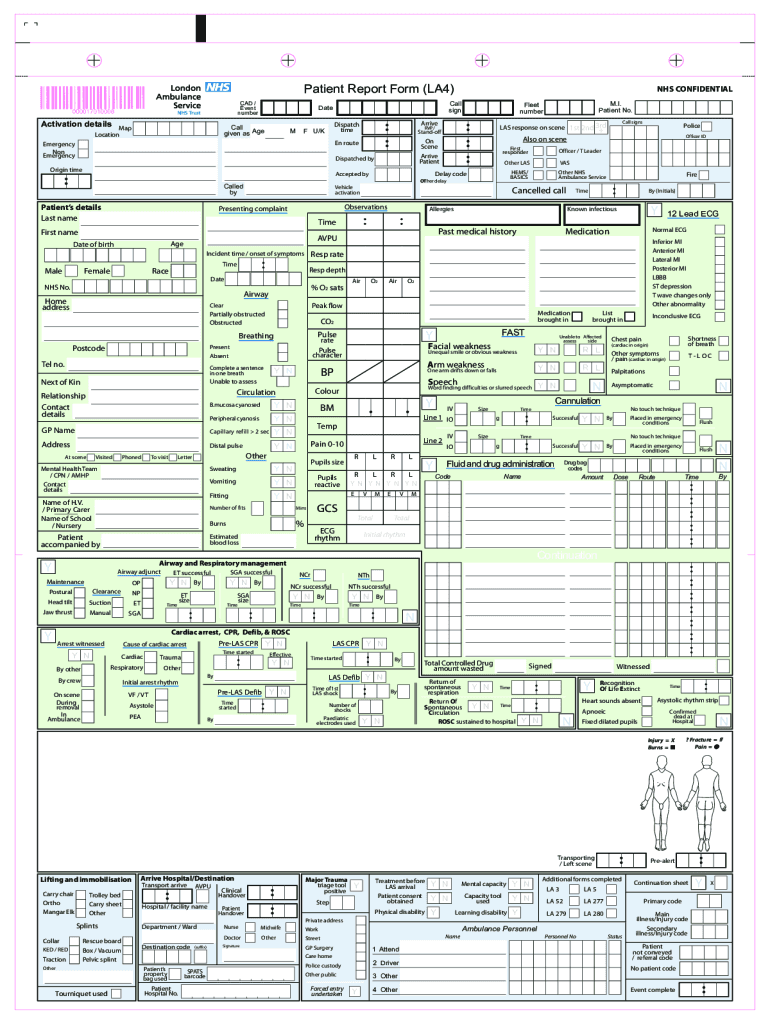 Patient Report Form