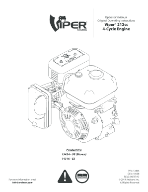 Viper 212cc Engine Manual  Form