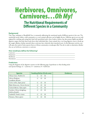 Data Set 3 Dietary Requirements Answer Key  Form