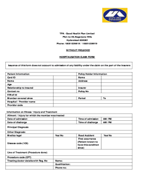 Good Health Tpa Claim Form