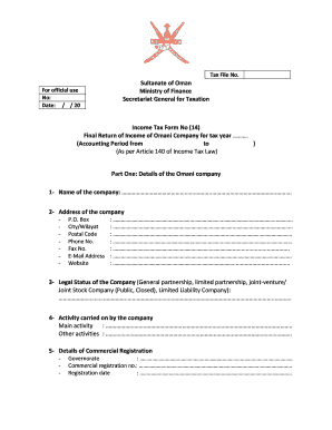 Tfn No of Oman Form