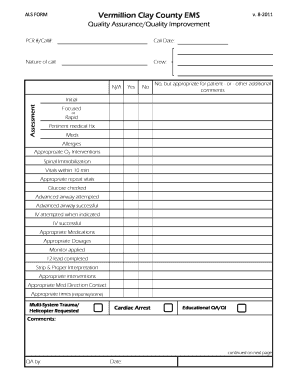 Qa Qi Performance Measure Trauma Forms