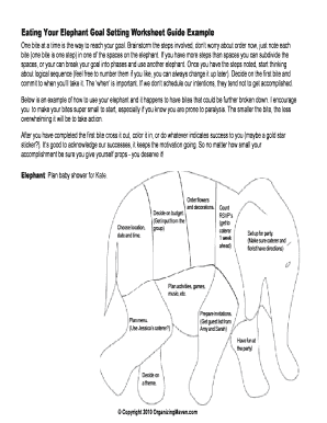 How to Eat an Elephant PDF  Form