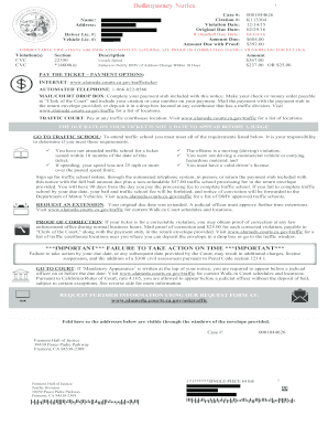 Alameda Courts Ca Gove Trafficticket  Form