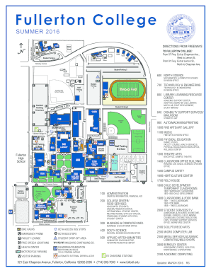 Fullerton College Map  Form
