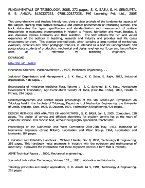 Fundamentals of Tribology PDF  Form