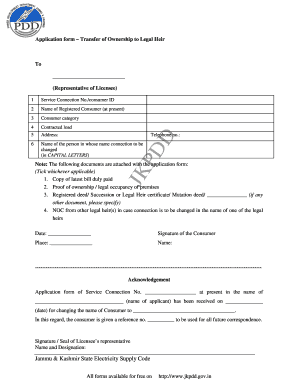 Pdd Agreement Form PDF