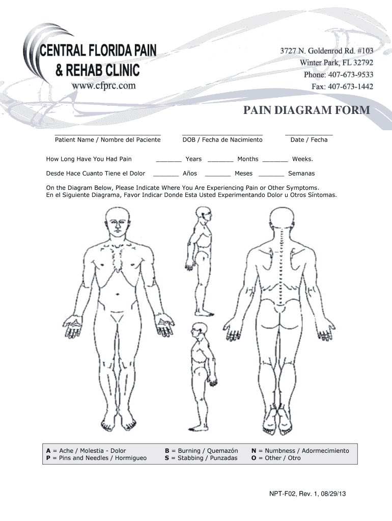  PAIN DIAGRAM FORM  Bcfprcbbcomb 2013-2024