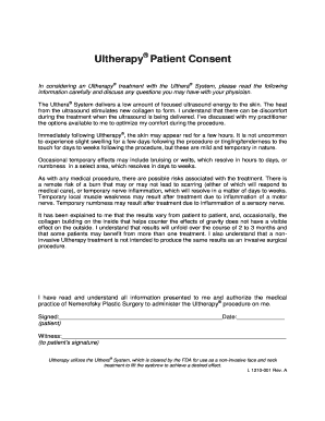 Ultherapy Consent Form