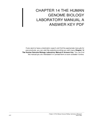 Biology Lab Manual Answer Key PDF  Form