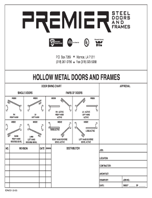 Premier Steel Doors and Frames  Form