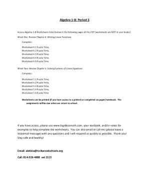 5 1 Puzzle Time Answer Key  Form