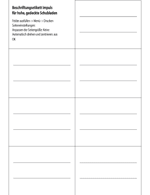 Beschriftungsetiketten 99 4 268  Form