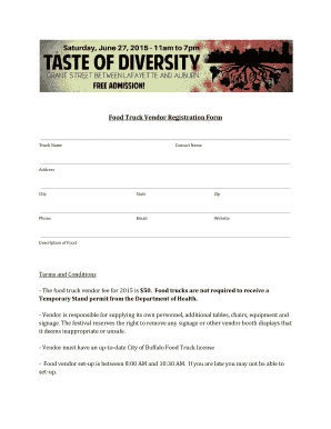 Food Truck Vendor Registration Form Taste of Diversity Tasteofdiversity