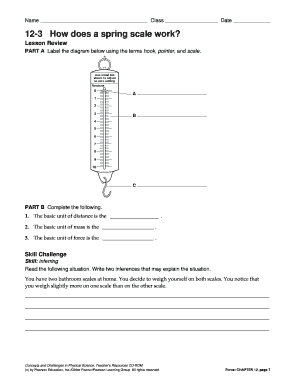 12 3 How Does a Spring Scale Work Bstpeterb Bschoolbborgb Stpeter School  Form