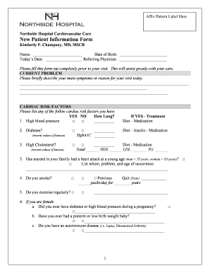 Northside Hospital Discharge Papers  Form