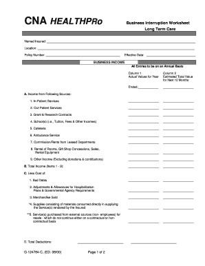 Cna Worksheets  Form