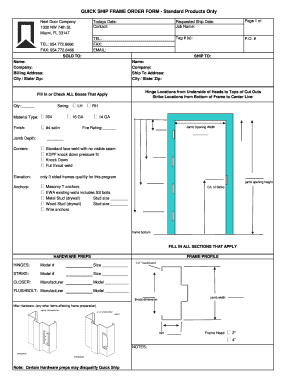 Rev Frame Order Form Next Door Company