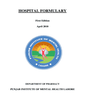 Punjab Institute of Mental Health  Form