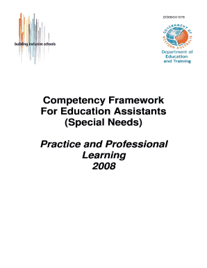 Competency Framework for Education Assistants  Form
