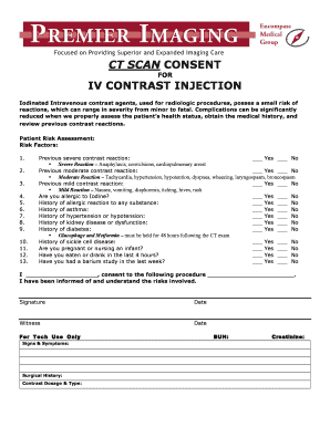 Ct Scan Consent Form PDF